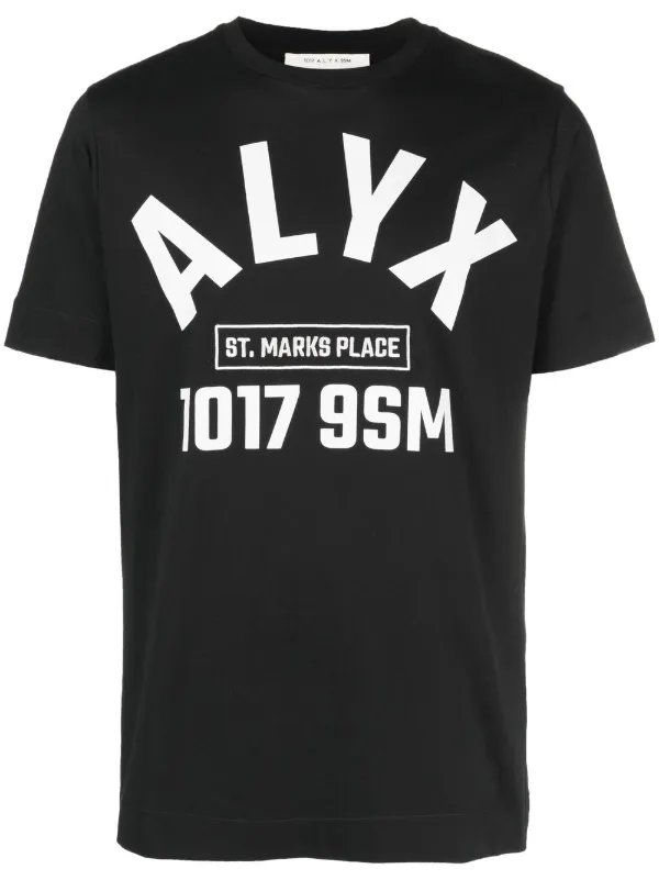 1017 ALYX 9SM - Logo-Print Cotton-Jersey T-Shirt - White