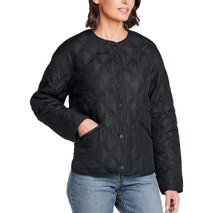 Weathercast Women's Collarless Quilted Jacket