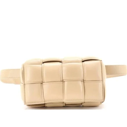 Bottega Veneta Cassette Padded Intrecciato Leather Belt Bag