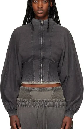 KNWLS Black Haze Zip-Up Sweatshirt