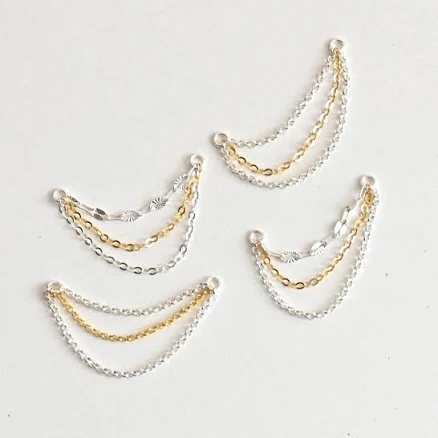 Two Tone Ear Chain Charm
