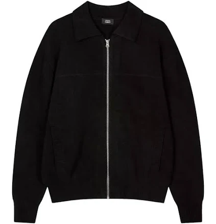 Studio Tomboy Men's Wool Blend Zip-up Cardigan