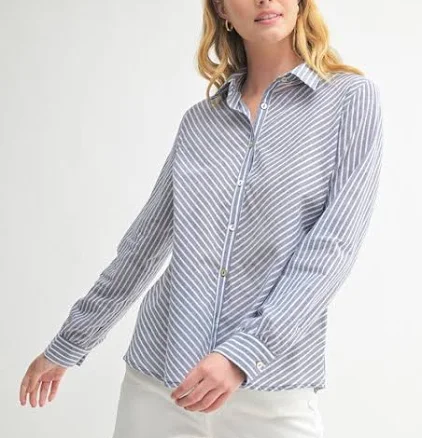 Done with Diagonal Button Down
