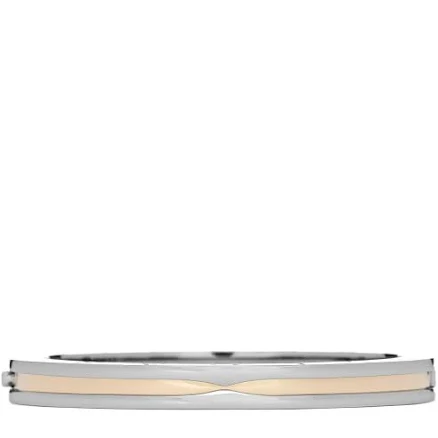 Bulgari 18K Yellow Gold Stainless Steel B.Zero1 Bangle Bracelet