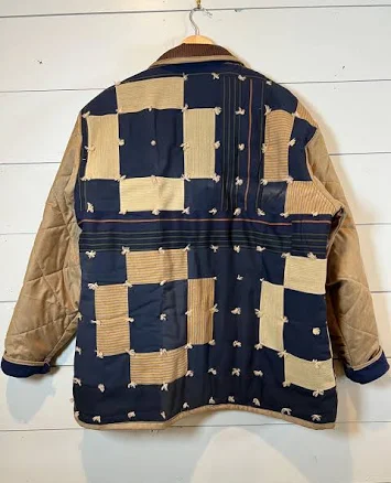 Vintage Handmade Wool Quilted Jacket