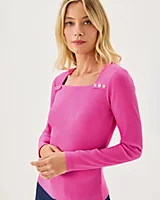Kate Square-neck Knit Top