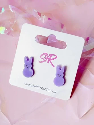 Purple Bunny Stud