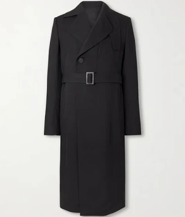 Rick Owens Drella Double-Breasted Wool Coat - Men - Black Coats and Jackets - IT 54
