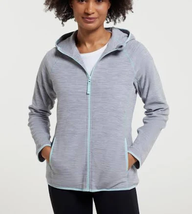 Mountain Warehouse Women's Lleyn Melange II Full Zip Fleece Hoodie
