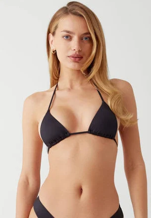 Frankies Bikinis - Nick String Triangle Bikini Top - Black