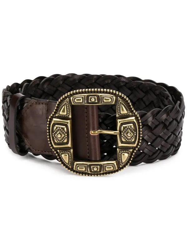 Woven Statement Buckle Belt