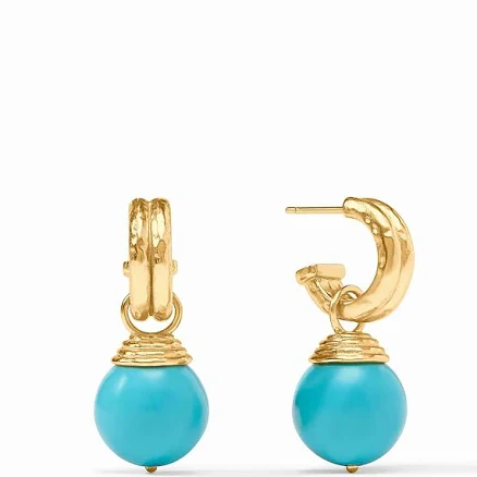 Julie Vos Bonbon Hoop & Charm Earring
