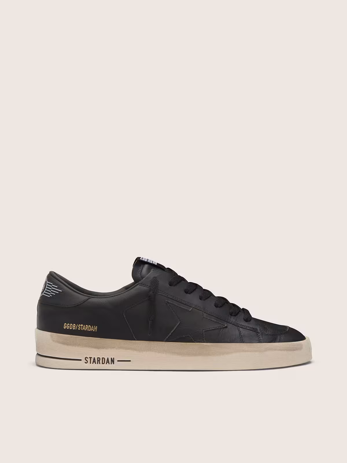 Men's Stardan in total black leather