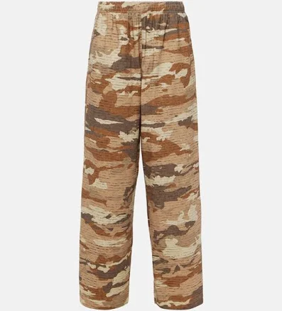 Acne Studios, Fega camouflage cotton sweatpants, Women, Multicolor, US 4, Pants