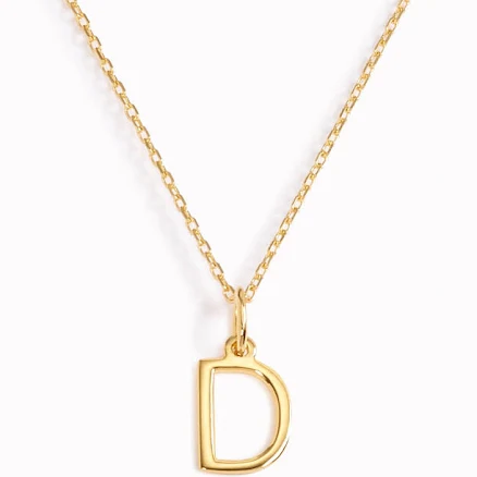 Linjer Necklace / Gold Initial Necklace