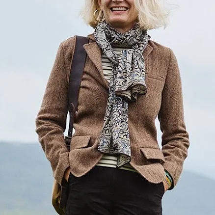 Andover Tweed Herringbone Blazer