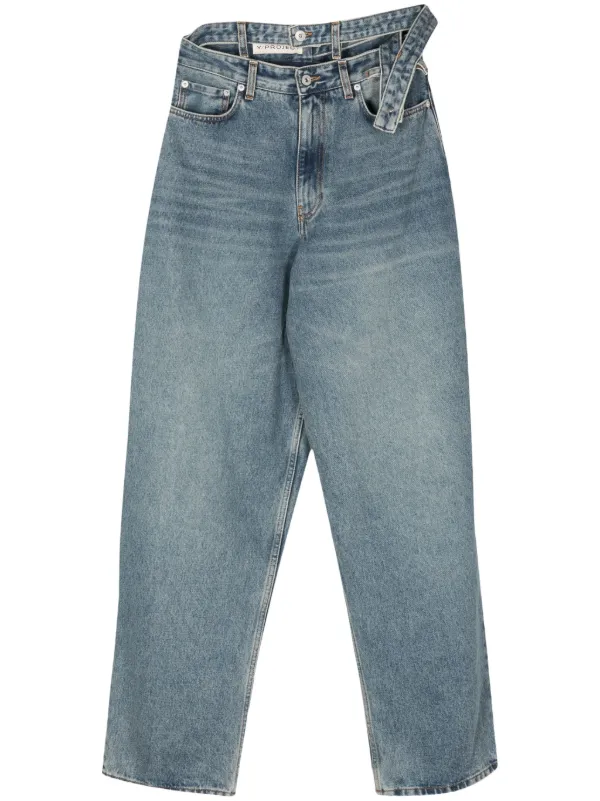 Double Stitch Straight Leg Jeans
