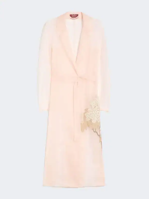 Duster Coat In Silk Gauze