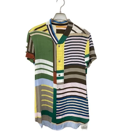 Rick Owens 20ss Uxmal Print Golf Shirt Size: 46 Multicolor Men Ccp1