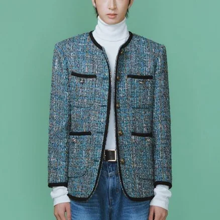 MUNN 4-POCKET O-RING TWEED JACKET