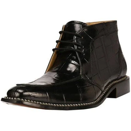 LIBERTYZENO Men's Liam Genuine Leather Lace-Up Boots