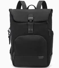 New TUMI HARRISON Osborn Roll Top Backpack Men Black Outlet Zip Nylon 6602021