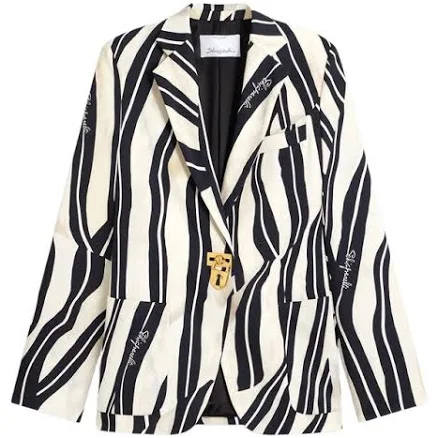 Paintrbush Padlock Blazer Jacket