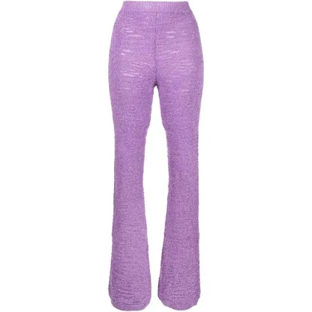 Marco Rambaldi Women's Tinsel-Detail Knit Trousers
