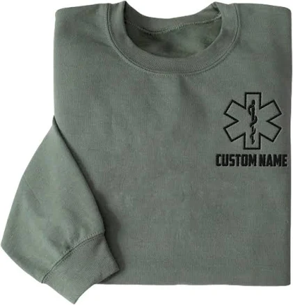 Personalized Embroidered EMT EMS Sweatshirt
