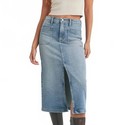 Utility Pocket Midi Skirt