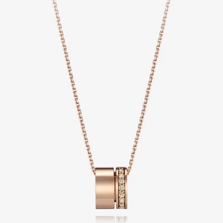 DIDIER DUBOT Dual D.D Gold Necklace