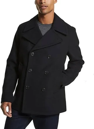 Michael Kors Men's Double Breasted Peacoat