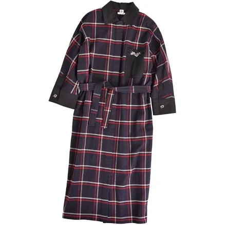 Hermes One Piece 2023 Belted Shirt Dress Check Flannel Womens 34