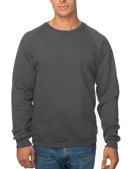 Royal Apparel 21053org Unisex Adult Organic Raglan Crew Neck Sweatshirt