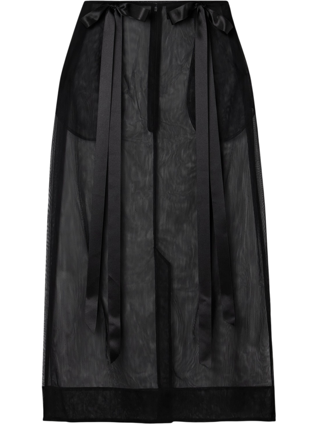 Bow-embellished Tulle Skirt
