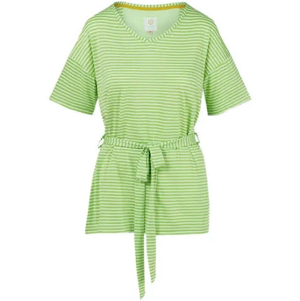 Striped Tie-Waist T-shirt