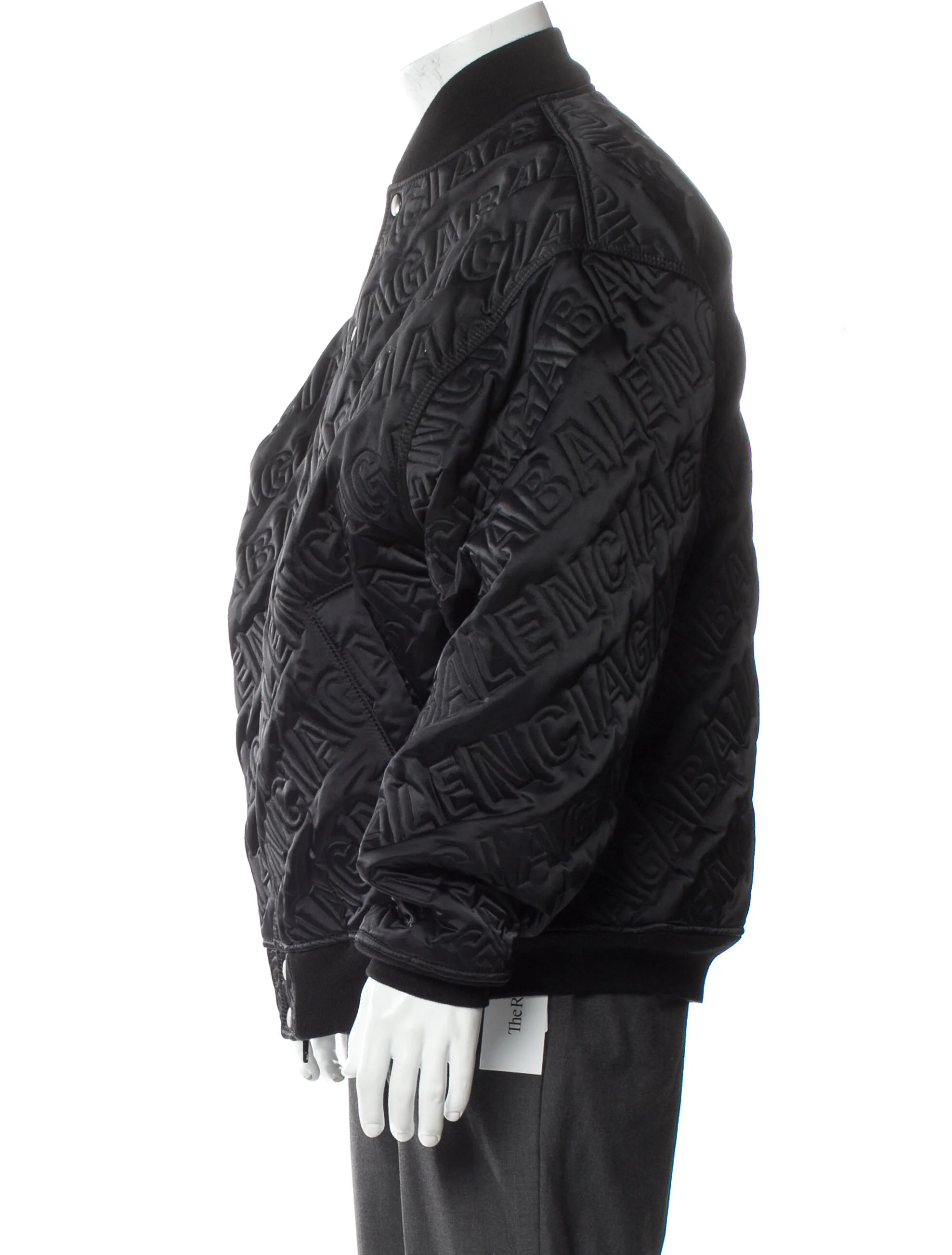 Logo Quilted Bomber Jacket