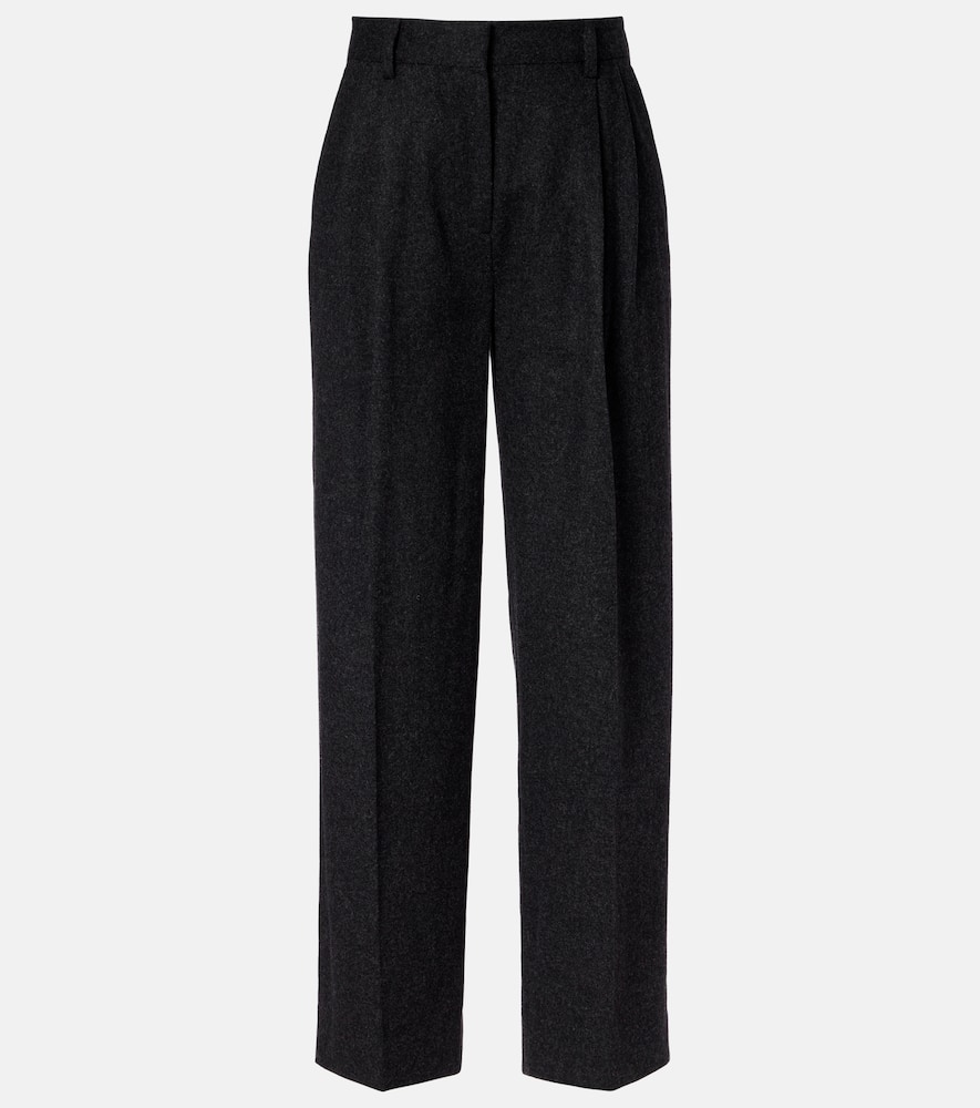 Wool-blend Straight-leg Pants