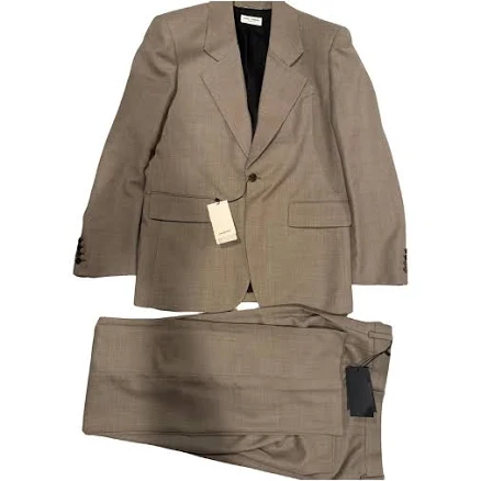 Saint Laurent Brown Silk Suit L International