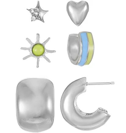 No Boundaries Stud & Ear Cuff Multipack