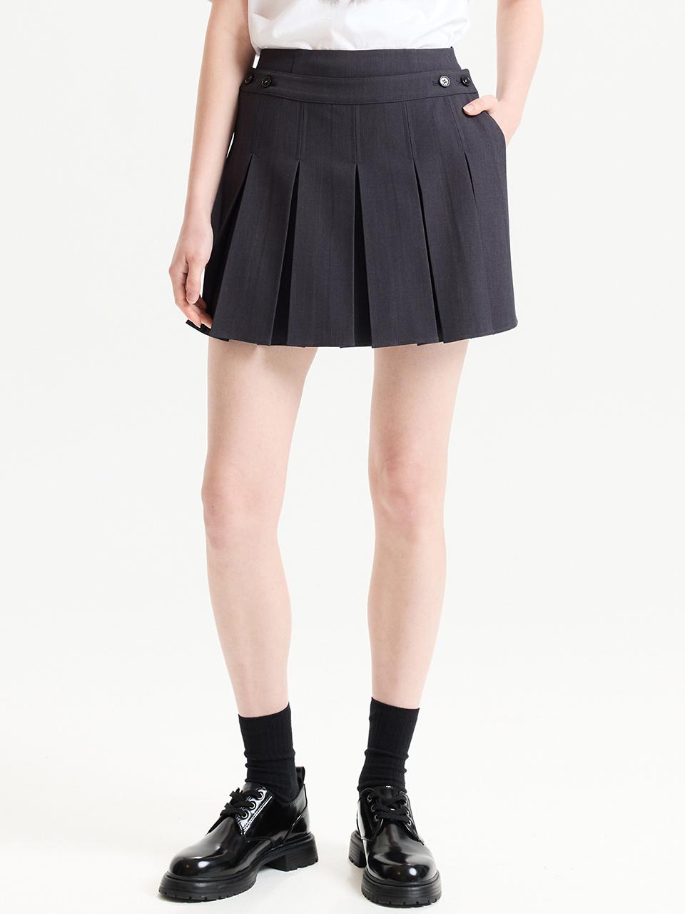 Detachable Pleats Skirt