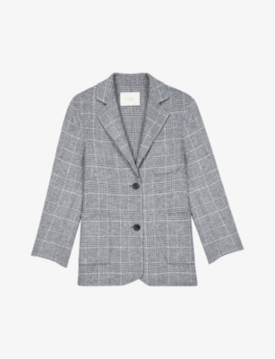 MAJE - Garionette checked wool-blend blazer