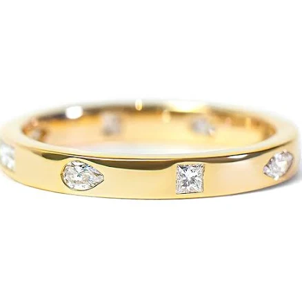 Aurel Mixed Cut Diamond Eternity Band