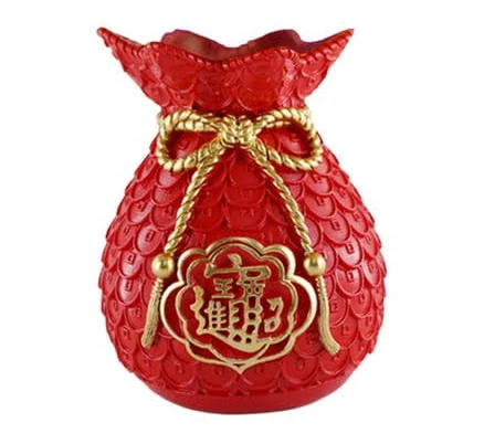 Chinese Style Bag Flower Vase