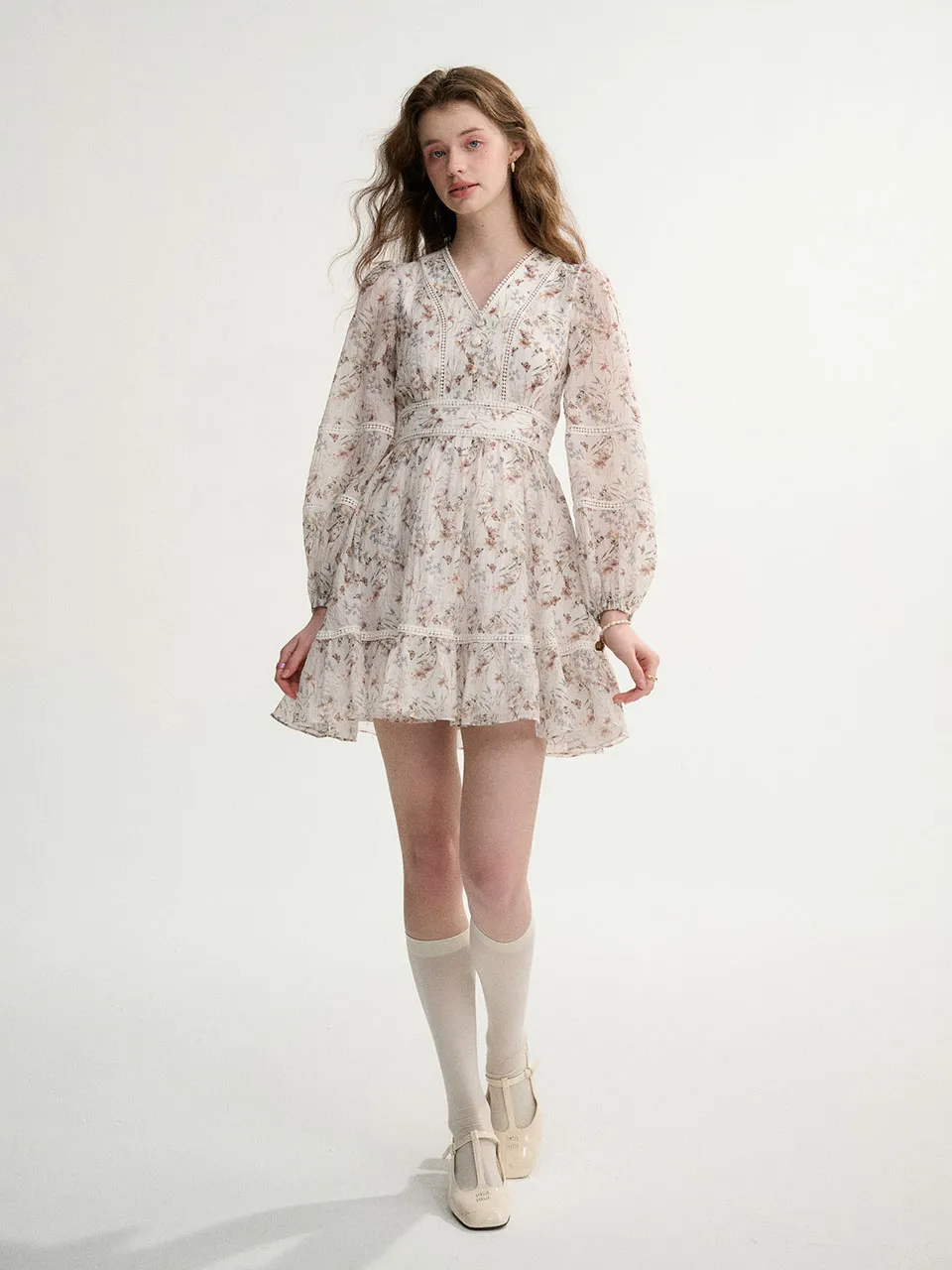 Spring Lace Mini Dress