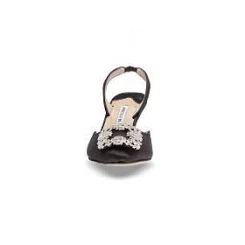 Manolo Blahnik Women's Hangisli 70 Satin Slingback Pump