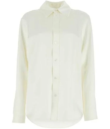Bottega Veneta Women's Ivory Satin Shirt