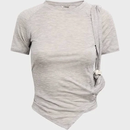 Hyein Seo Tied Asymmetric Tee
