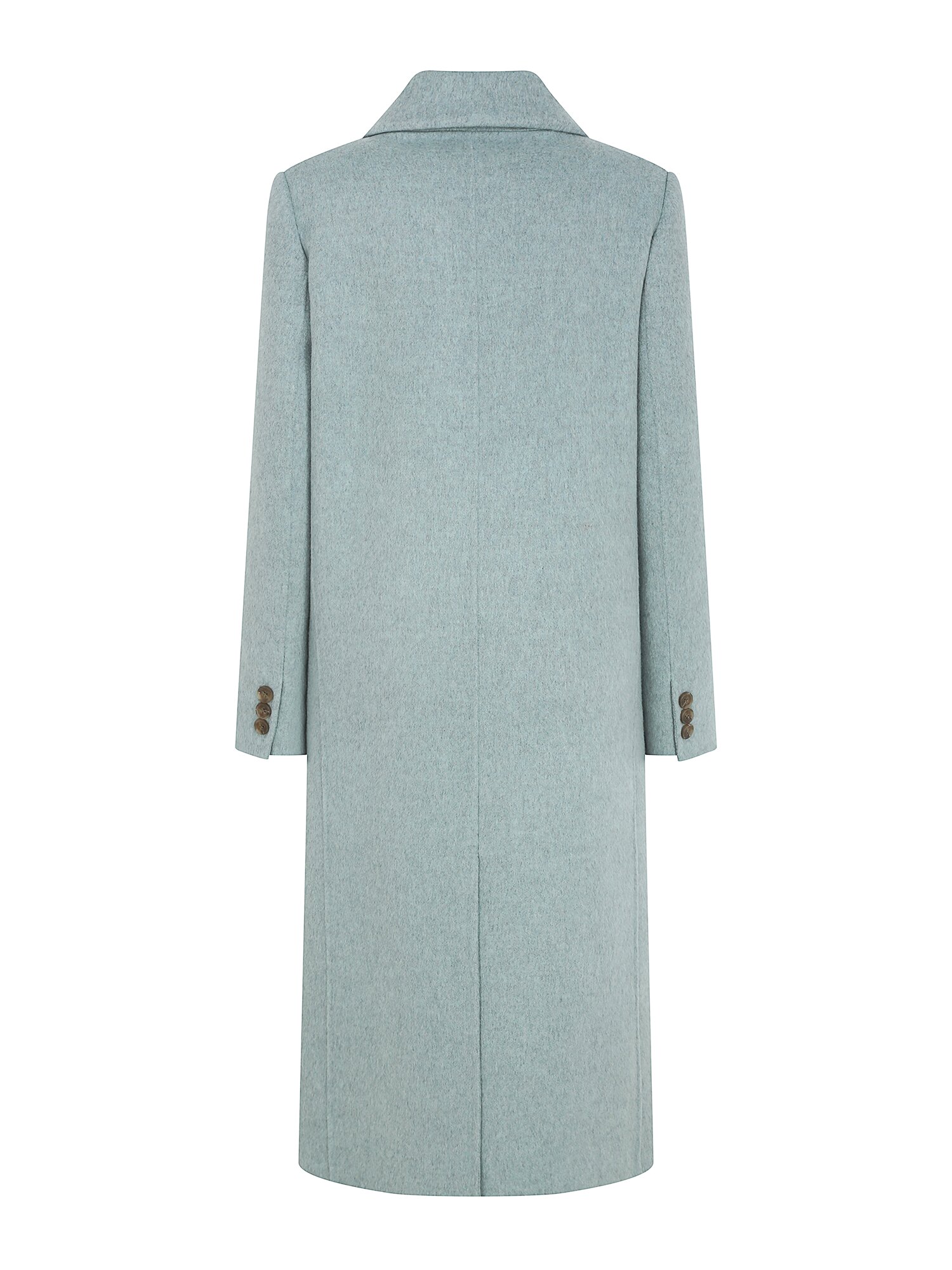Double Collar Wool Cashmere Coat