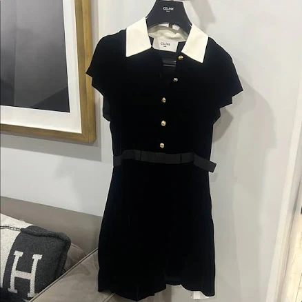 Celine Dresses | Celine Black And White Dress Brand New Never Worn With Tags | Color: Black/White | Size: 36 | Atoonian3's Closet